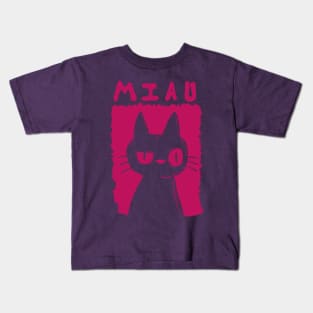 Cat purple Kids T-Shirt